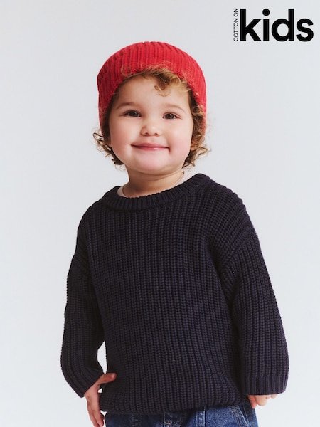 Cotton On Blue Connor Crew Neck Jumper (W14515) | £19