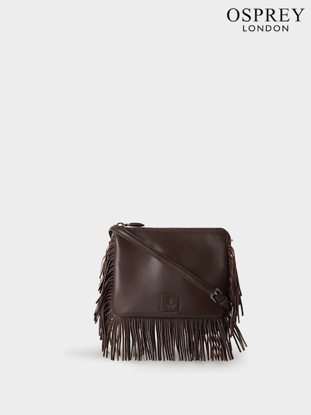 Osprey London The Faithful Leather Crossbody Brown Bag (W14537) | £195