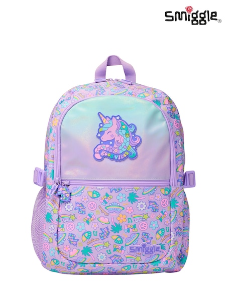 Smiggle Purple All Stars Classic Attach Backpack (W14830) | £42