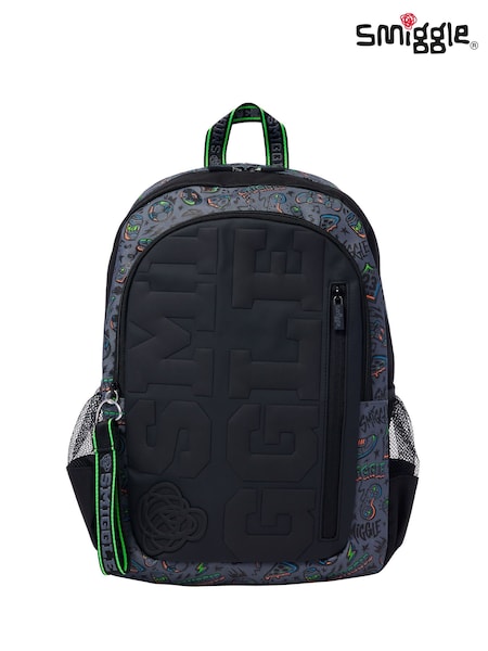 Smiggle Black Smiggler Classic Backpack (W14836) | £42