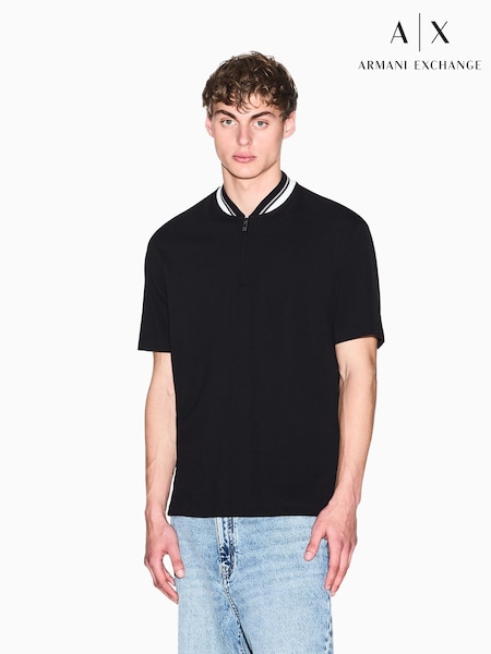 Armani Exchange Black Polo Shirt (W14964) | £80
