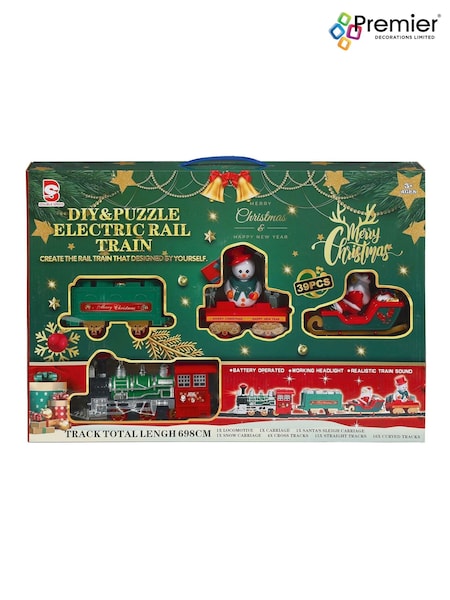 Premier Decorations Ltd 39pc Battery Operated Train Set with Sound (W15017) | £34