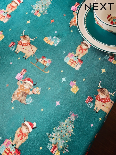 Christmas Hamish Wipe Clean Table Cloth