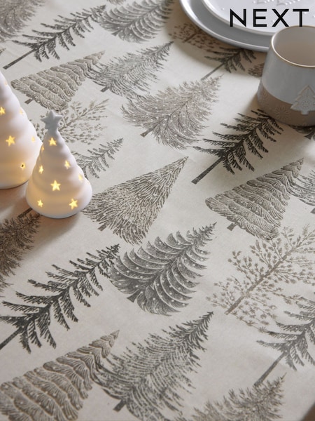 Cosy Scandi Christmas Tree Wipe Clean Table Cloth