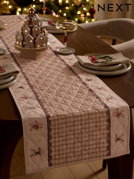 Christmas Gingerbread Table Runner