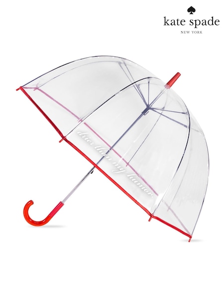 Kate Spade Clear Umbrella Drier Than My Humor (W15403) | £38