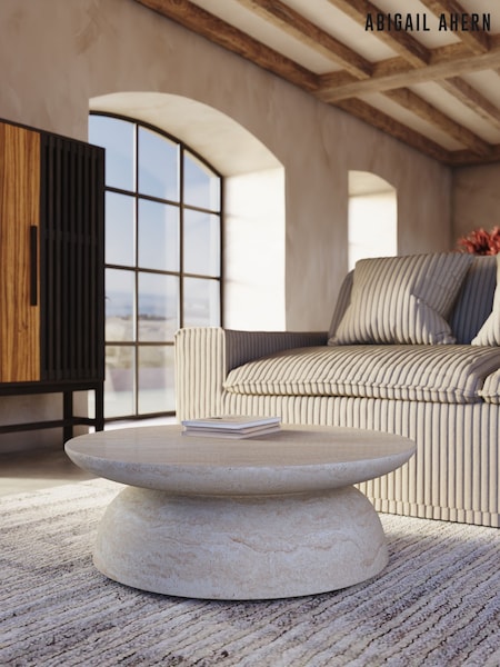 Abigail Ahern Light Travertine Diablo Coffee Table (W15513) | £645
