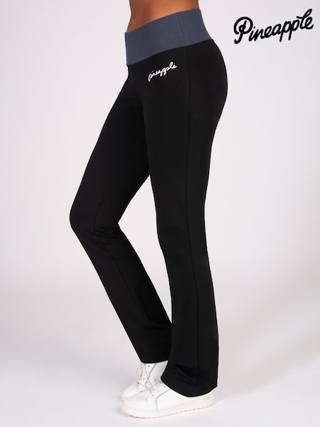 Pineapple Black Chrome Slim Fit Jersey Trouser (W15528) | £30