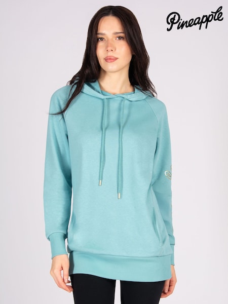 Pineapple Olive Green Longline Hoodie (W15529) | £36