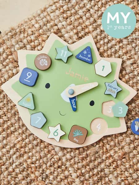 My 1st Years Personalised Dinosaur Clock Puzzle FSC® (W15629) | £25