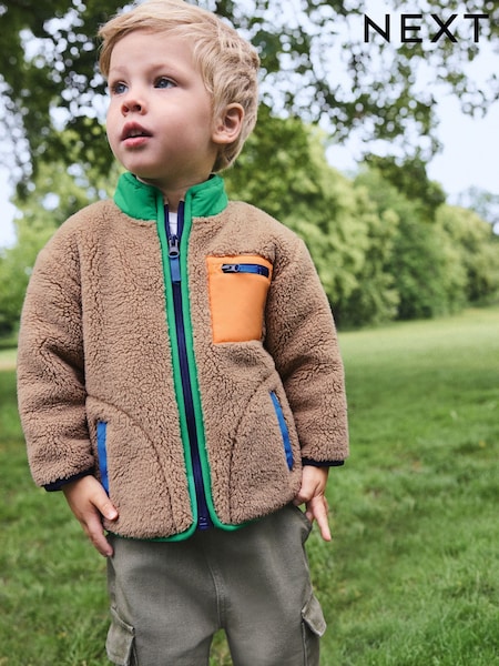 Multi Bright Ecru - Zip Up Fleece (3mths-7yrs)