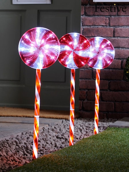 Festive Set Of 3 Candy Pop Pathfinders (W15887) | £30