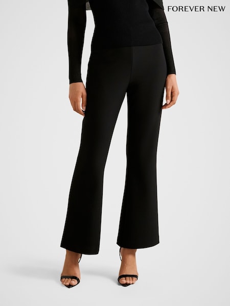 Forever New Black Maia Flared Leg Trousers (W15954) | £60