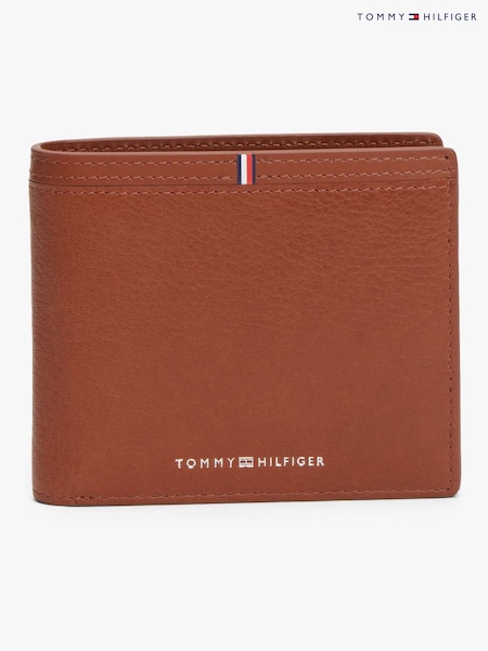 Tommy Hilfiger Purple Corporate Logo Leather Flap Bifold Wallet (W16104) | £80