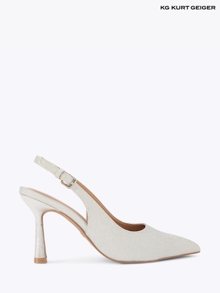 KG Kurt Geiger Silver Chrome Adina Shoes (W16164) | £89