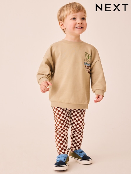 Neutral - Sweatshirt And Leggings Set 2 Piece (3mths-7yrs)