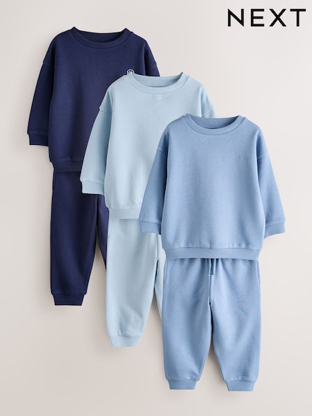 Blue - Sweat Top & Joggers Set 6 Piece (3mths-7yrs)