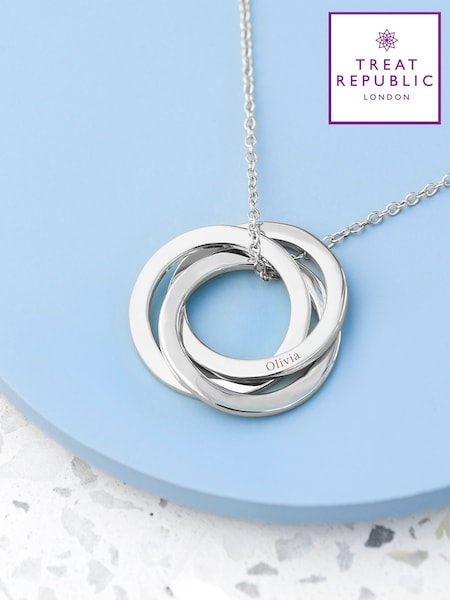 Treat Republic Personalised Russian Ring Necklace (W16345) | £34