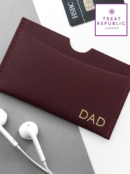Treat Republic Personalised Luxury Leather Passport Cover (W16372) | £25