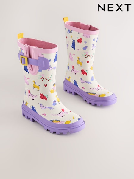 Dog Printed - Buckle Wellies