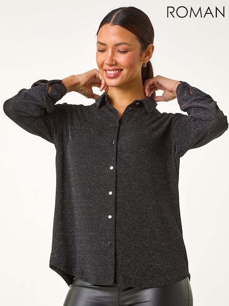Roman Metallic Brillo Glitter Blouse (W16608) | £45