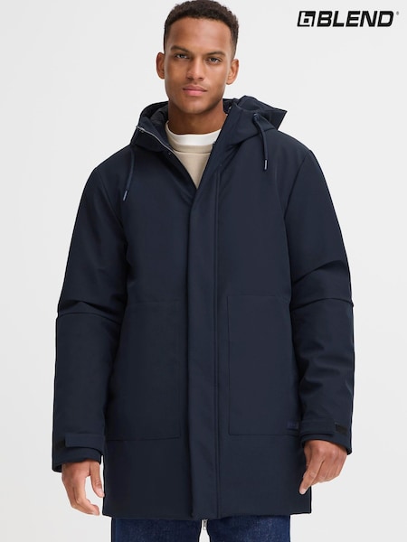 Blend Blue Longline Hooded Padded Coat (W16782) | £120