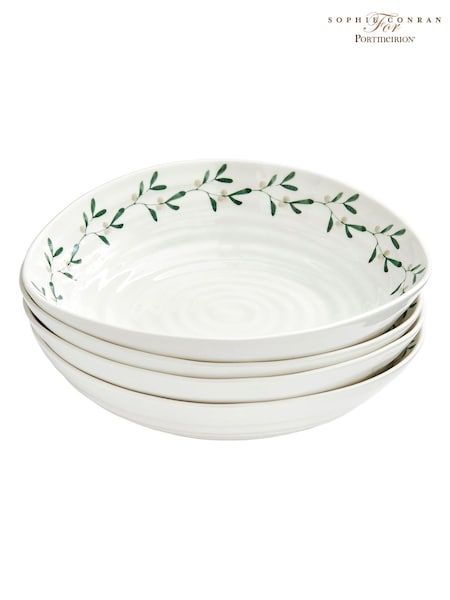 Sophie Conran Mistletoe Pasta Bowls Set Of 4