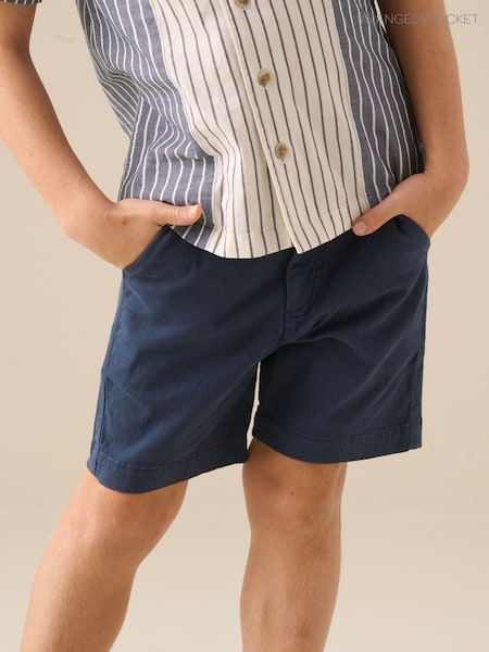Angel & Rocket Blue Quinn Navy Chino Shorts (W17174) | £18 - £22