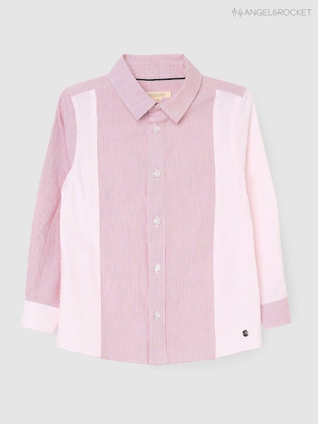 Angel & Rocket Pink Chase Cut & Sew Pastel Long Sleeves Shirt (W17253) | £22 - £29
