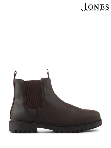 Jones Bootmaker Brown Hamburg Leather Waterproof Chelsea Boots (W17274) | £130