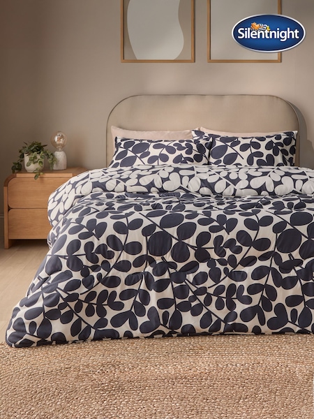 Silentnight Leaf Print Coverless Duvet And Pillowcase Set (W17780) | £45 - £70