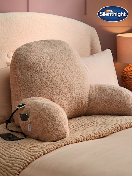 Silentnight Natural Teddy Boucle Usb Heated Cuddle Pillow (W17786) | £45