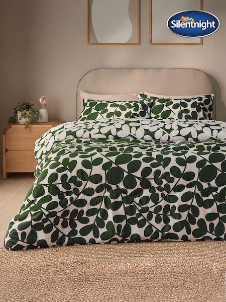 Silentnight Leaf Print Coverless Duvet And Pillowcase Set (W17790) | £45 - £70