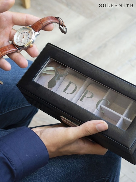 Solesmith Men's Personalised Stag Watch Box (W17933) | £49