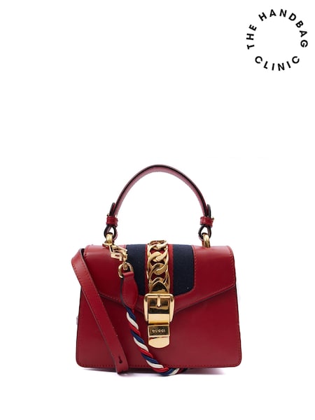 The Handbag Clinic Red Sylvie Chain Mini Shoulder Bag (W18019) | £725