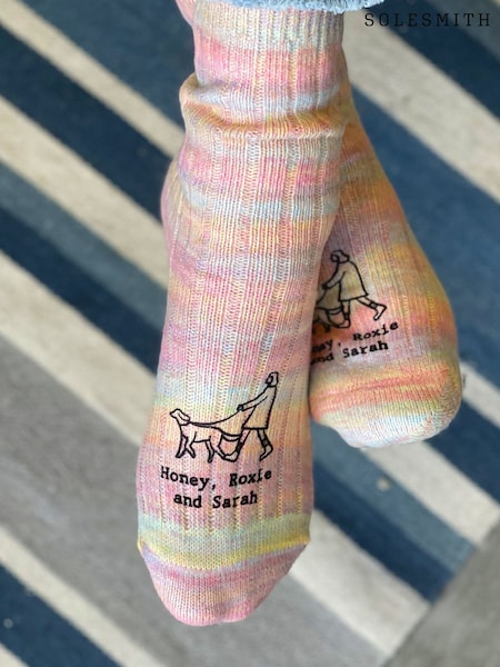 Solesmith Dog And Owner Personalised Walking Socks (W18064) | £23.50