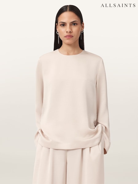 AllSaints White Leanne Top (W18255) | £99