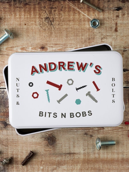 Personalised Bits & Bobs Storage Tin by No Ordinary Gift (W18645) | £30