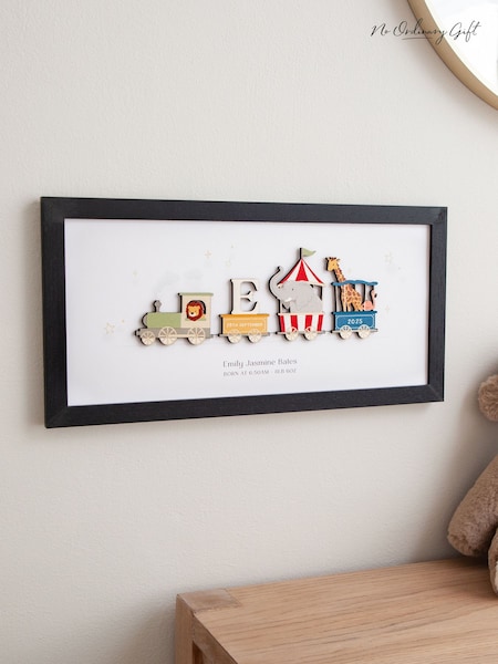 Animal Circus Train New Baby Details Print by No Ordinary Gift (W18658) | £40