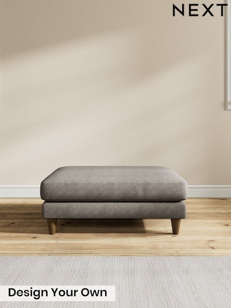 Antiqued Leather/Grey - Oakham Leather