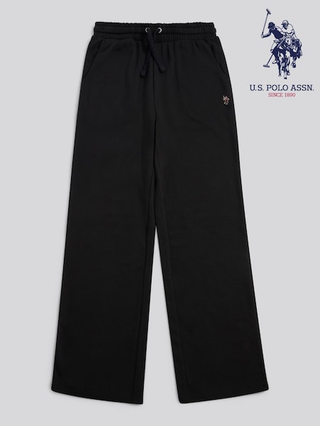 U.S. Polo Assn. Black Double Horsemen Wide Leg Joggers (W18676) | £50