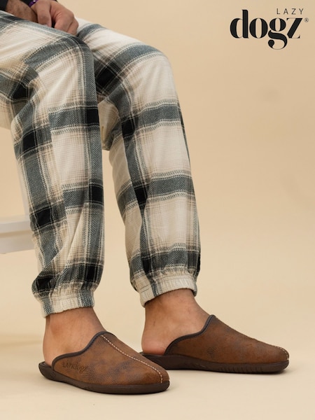 Lazy Dogz Blue Tees II Slip On Mule Slippers (W18806) | £28