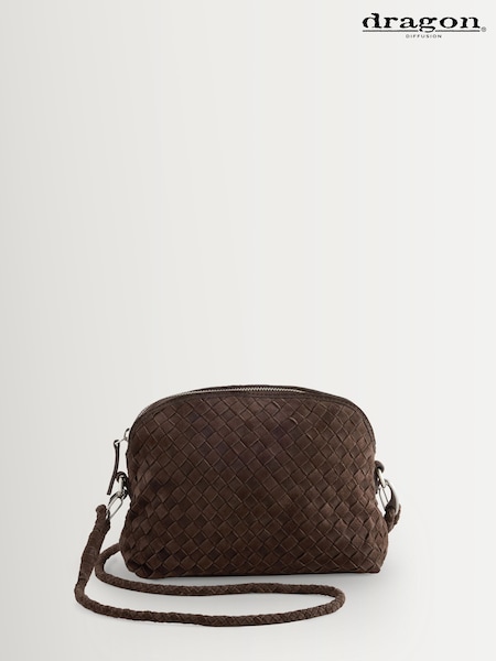 Suede Chocolate - Dragon Diffusion Chunky Fellini Pochette Bag