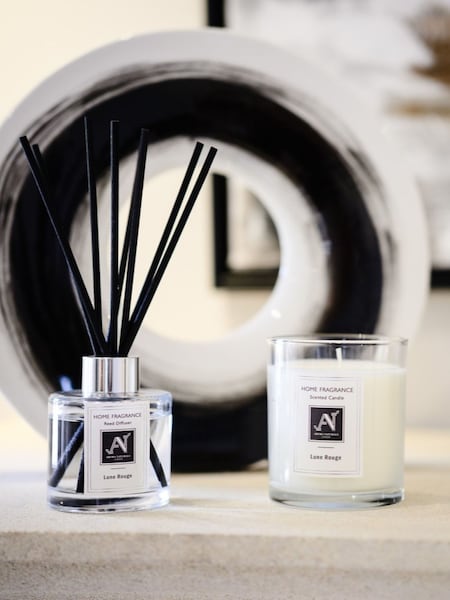 Aroma Naturals Clear Minimalist Luxe Lune Rouge Candle Diffuser Giftset (W19018) | £19