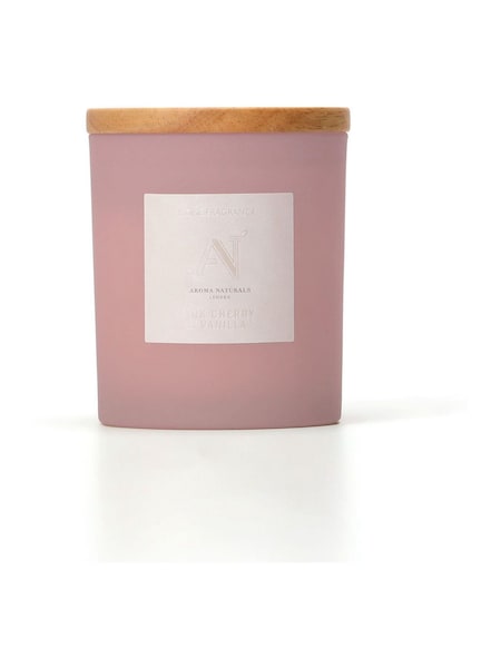 Aroma Naturals Pink Frosted Cherry & Vanilla Candle (W19033) | £17