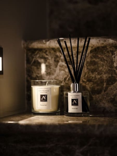 Aroma Naturals Clear Minimalist Luxe Purete Noir Candle Giftset (W19039) | £19