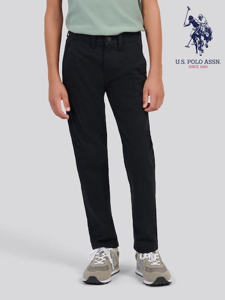 U.S. Polo Assn Black Classic Trousers (W19155) | £35 - £42