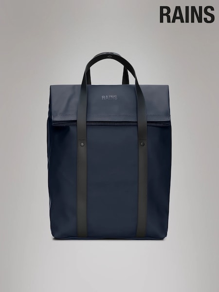 Rains Navy 2 Way W3 Tote Backpack (W19211) | £109