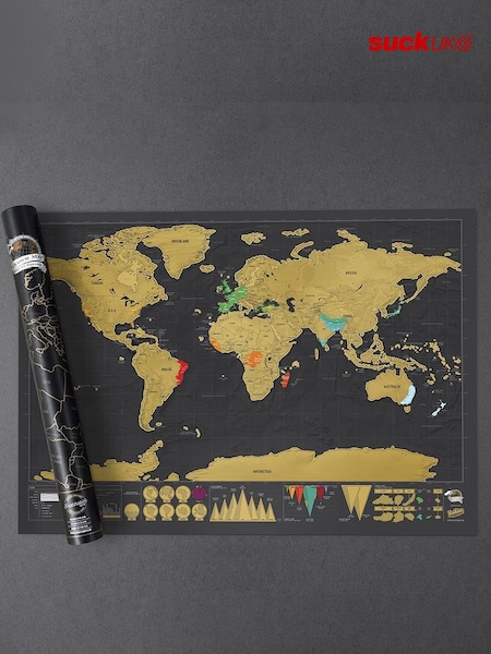 Suck UK Large Deluxe Scratch Map (W19403) | £28