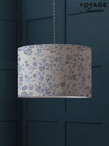 Voyage Maison Blue Philipa Eva Printed Lamp Shade (W19566) | £54